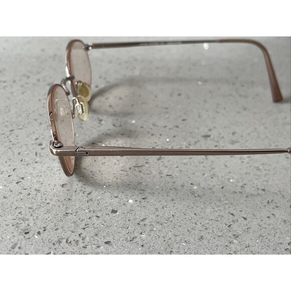 Anne Klein Eyeglasses Frames ONLY AK7010 K1046 Oval Full Rim 48-19-135 Gold main image 10